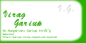 virag gariup business card